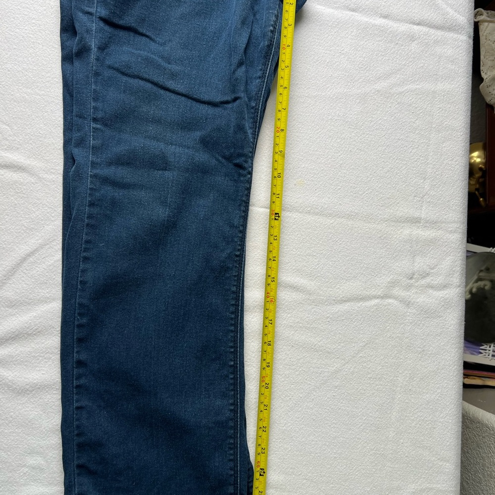 NYDJ Dark Blue Straight Leg Denim size 14 petite - Picture 4 of 8